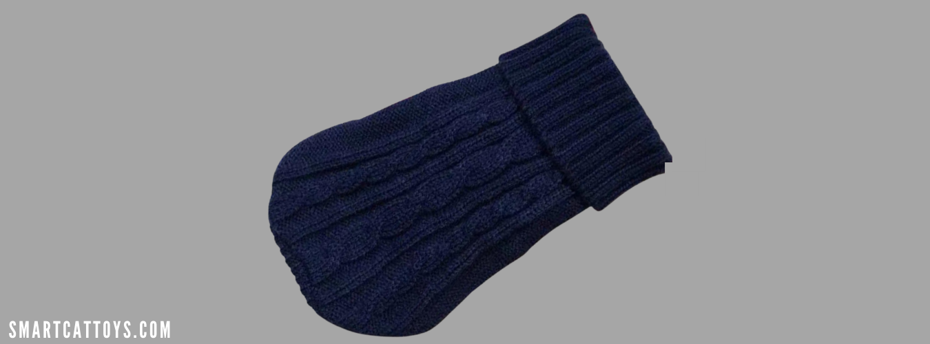 blue pullover cat sweater - marvelofficial.store - smart cat toys