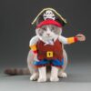 Pirate cosplay costume for cat - smartcatttoys.com