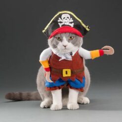 Pirate cosplay costume for cat - smartcatttoys.com