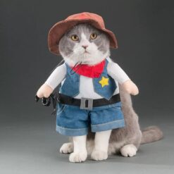 Sheriff cosplay costume for cat - marvelofficial.store