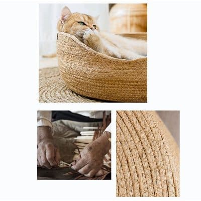 rattan cat bed