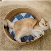 Handmade Japanese rattan cat bed - marvelofficial.store