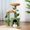 Cactus cat tree with house - SMARTCATTOYS.COM -smart cat toys