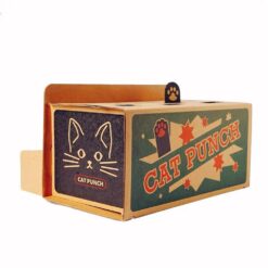 Alternative view of Kraft paper cat punch scratch