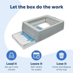 PetSafe ScoopFree Smart Self-Cleaning Cat Litter Box – WiFi & App-Controlled, Crystal Litter, Disposable Tray, Odor Control - marvelofficial.store - best cat toys and cat accessories