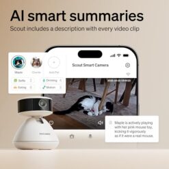 PETLIBRO AI Pet Camera – 360° Cat Cam, 1080p WiFi Camera with App, 2-Way Audio, Night - marvelofficial.store - best cat toys and cat accessories