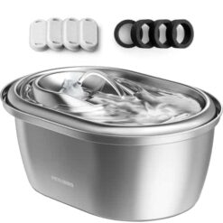 PETLIBRO Stainless Steel Cat Water Fountain – 3L/101oz Automatic Pet Dispenser with Filters - marvelofficial.store - best cat toys and cat accessories