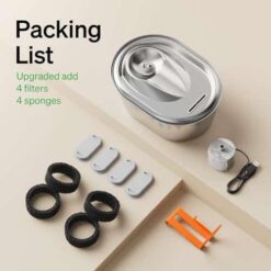 PETLIBRO Stainless Steel Cat Water Fountain – 3L/101oz Automatic Pet Dispenser with Filters - marvelofficial.store - best cat toys and cat accessories