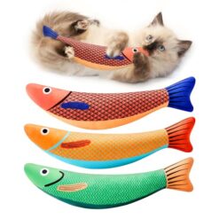 Saury Fish Cat Toys 3 Pack – Catnip Crinkle Kicker Toys for Indoor Cats - marvelofficial.store - best cat toys and cat accessories