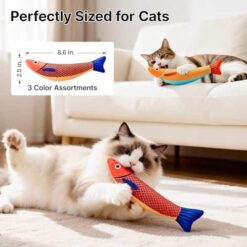 Saury Fish Cat Toys 3 Pack – Catnip Crinkle Kicker Toys for Indoor Cats - marvelofficial.store - best cat toys and cat accessories