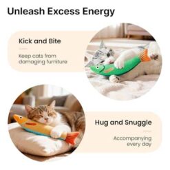 Saury Fish Cat Toys 3 Pack – Catnip Crinkle Kicker Toys for Indoor Cats - marvelofficial.store - best cat toys and cat accessories