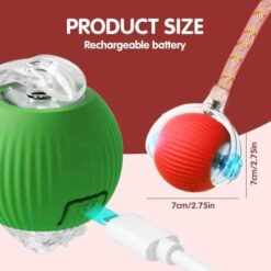 Smart Automatic Rolling Cat Toy Balls with Tail – Interactive Moving Toys (2 Pack) - marvelofficial.store - best cat toys and cat accessories